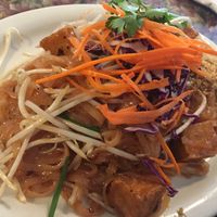 tofu pad Thai no egg at Thai BBQ in Grants Pass