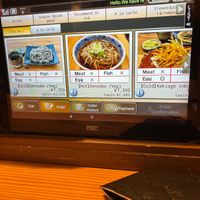 Vegetarian menu at Gensoba Shingari in Tokyo