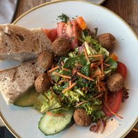 salad with falafel  at Klara in Hanau
