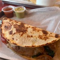 Vegan quesadilla at Calle Taco in Nashville