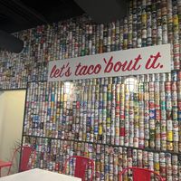 Wall of drinks at Calle Taco in Nashville