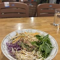 Brown noodle salad  at Vegan Sattvik in Mui Ne