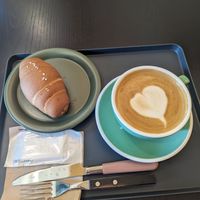 Quiet oasis with good coffee and lovely pastries. at Salon de Vegan in Seoul