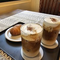 Cream coffee  at Salon de Vegan in Seoul