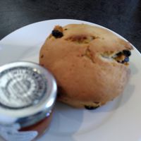Fruit scone with jam (May 2025) at Crook Hall and Gardens in Durham