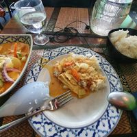 Yellow tofu curry at Lemon Grass in Helsinki