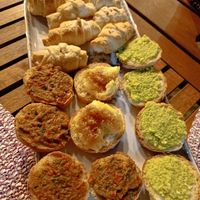 Mixed crostini at Home Restaurant da Susanna in Teramo