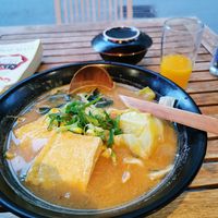 Vegan miso tofu ramen at Ichiban Noodle Bar in Bonn