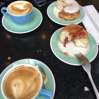 Stale doughnuts  at The Gallery Cafe in East London