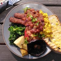 Full English breakfast at The Gallery Cafe in East London