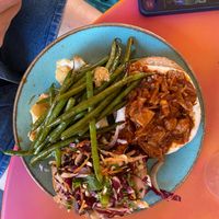 pulled jackfruit burger at The Gallery Cafe in East London