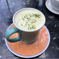 Matcha latte  at The Gallery Cafe in East London