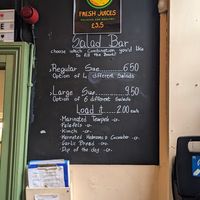 Salad bar prices at The Gallery Cafe in East London