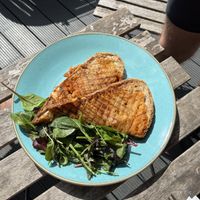 Kimchi toastie  at The Gallery Cafe in East London