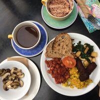 Amazing full english breakfast with great coffee and indulging hot chocolate
more on my insta @lajuxx at The Gallery Cafe in East London