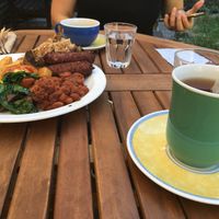 breakfast table at The Gallery Cafe in East London
