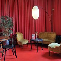 Indoor seating  at St.Croix-huset Vegetarkafé in Fredrikstad