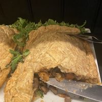 Wellington filled with sweet potato and mushrooms. Yummy!  at St.Croix-huset Vegetarkafé in Fredrikstad