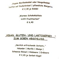 Nachspeisen at Sommelier Gottfried Steiner - Gasthaus Großvenediger in Lienz