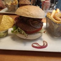 Hamburguesa "vegana" at Zombie Bar in Madrid