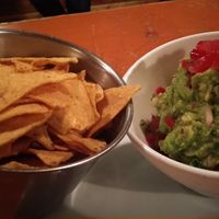 Guacamole con chips at Zombie Bar in Madrid