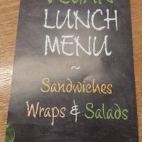 A Delicious Lunch menu - completely vegan, fresh and available in store in the fridges. So much choice! at Food For Living in Dartford