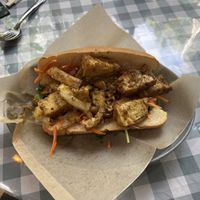 TOFU - Savory Spicy Lemongrass Tofu Banh Mi  at CrackleMi in Seattle