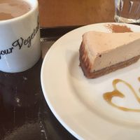 Vegan cheesecake! at Pure Cafe in Tokyo