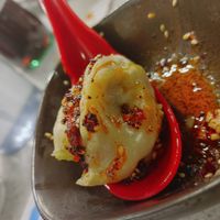 Soup dumplings with sauce at Mason's Dumpling Shop in Boulder