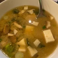 Miso soup at VegiOasis in Huntington Beach