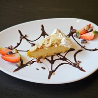 Pumpkin Raw Cake (fall special limited time only) at VegiOasis in Huntington Beach