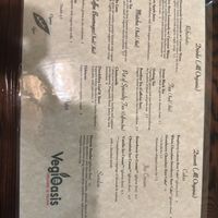Drinks menu  at VegiOasis in Huntington Beach