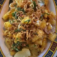 Keratin Timum Nanas pineapple salad (vegan option) —yum!  at Kedai Makan in Seattle