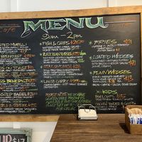 Menu on wall  at Hamilton Gardens Cafe in Hamilton