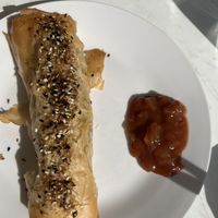 Filo with chickpea, spinach and kumara. Delicious!   at Hamilton Gardens Cafe in Hamilton