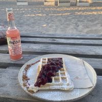 Superleckere Waffel   at Flunderbar in Hohwacht