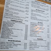 More menu at Mumms Cafe in Portsmouth