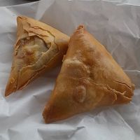 Samosas... obviously :-) at Chef Yogis in South East London