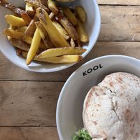Pita kikkererwtenshoarma en friet  at KOOL - Pop-Up in Amsterdam