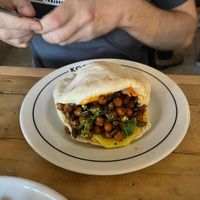 Chickpea shwarma pitta   at KOOL - Pop-Up in Amsterdam
