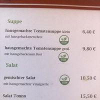 Menü  at Memory  in Bad Schandau