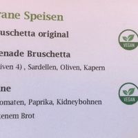 Menü  at Memory  in Bad Schandau