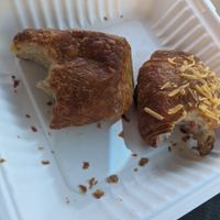 Ham and cheese and bacon croissant 🤤 at Timeless Coffee Roasters and Bakery in Oakland