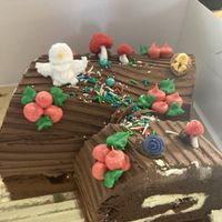 christmas cake at Timeless Coffee Roasters and Bakery in Oakland