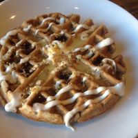 Carrot cake waffle at Timeless Coffee Roasters and Bakery in Oakland