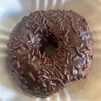 Chocolate donut 🍩   at Timeless Coffee Roasters and Bakery in Oakland