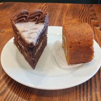 German chocolate and pumpkin roll at Timeless Coffee Roasters and Bakery in Oakland