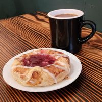 Cherry danish at Timeless Coffee Roasters and Bakery in Oakland