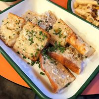 Garlic bread that wasn't really garlicky at Aujourd'hui Demain Concept Store in Paris