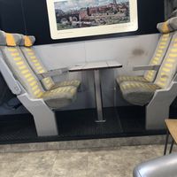 Seating  at Café Number One in Shildon